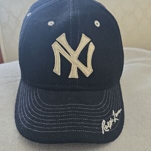 Polo by Ralph Lauren Navy and White Label NY Yankee Baseball Cap.